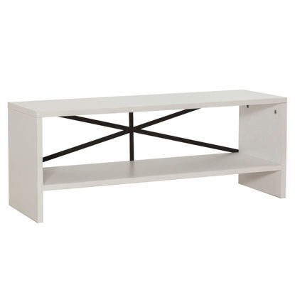 Εικόνα της ΕΠΙΠΛΟ ΤΗΛΕΟΡΑΣΗΣ ΜΕΛΑΜΙΝΗΣ HM9102.02 ΛΕΥΚΟ 90x30x35Y εκ.