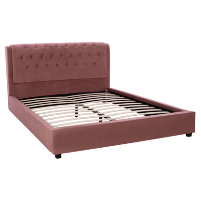 Εικόνα της ΚΡΕΒΑΤΙ ODALYS 150X200 ΒΕΛΟΥΔΟ ΥΦΑΣΜΑ ΣΑΠΙΟ ΜΗΛΟ HM549.12 164x223x100 εκ.