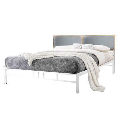 Εικόνα της ΚΡΕΒΑΤΙ ΜΕΤΑΛΛΟ ΜΕ ΓΚΡΙ ΜΑΞΙΛΑΡΙ HM603 ΓΙΑ ΣΤΡΩΜΑ 160x200 εκ.