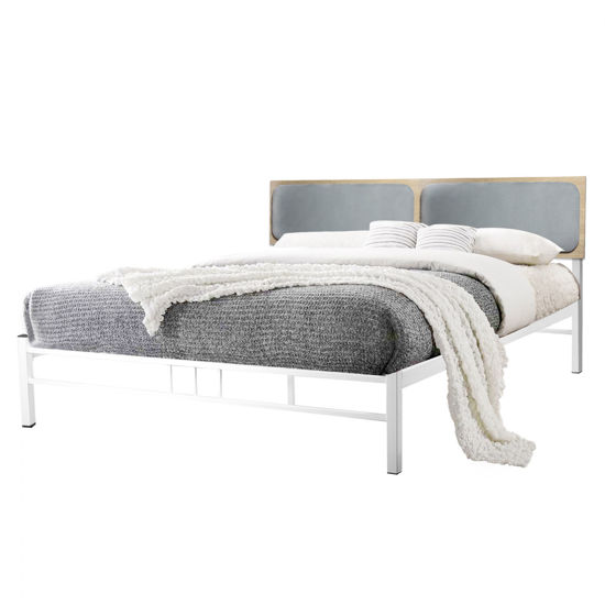 Εικόνα της ΚΡΕΒΑΤΙ ΜΕΤΑΛΛΟ ΜΕ ΓΚΡΙ ΜΑΞΙΛΑΡΙ HM603 ΓΙΑ ΣΤΡΩΜΑ 160x200 εκ.