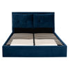 Εικόνα της ΚΡΕΒΑΤΙ BILLIE ΒΕΛΟΥΔΟ ΜΠΛΕ ΜΕ ΑΠΟΘΗΚΕΥΤΙΚΟ ΧΩΡΟ ΓΙΑ ΣΤΡΩΜΑ 160Χ200 HM582.18