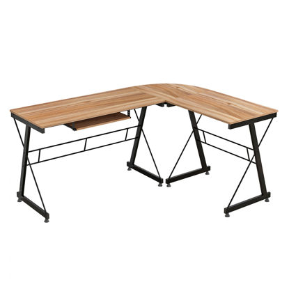 Εικόνα της ΓΩΝΙΑΚΟ ΓΡΑΦΕΙΟ WALNUT ΕΠΙΦΑΝΕΙΑ ΜΕ ΜΕΤΑΛΛΙΚΟ ΣΚΕΛΕΤΟ HM2127.02 158Χ120Χ74εκ.