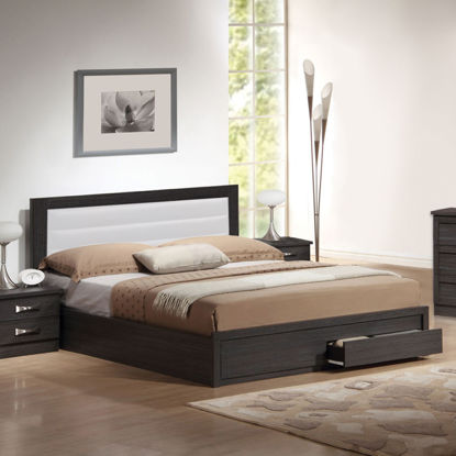 Εικόνα της ΚΡΕΒΑΤΙ COLETTE HM318 2ΣΥΡΤΑΡΙΑ+ΑΠΟΘΗΚΕΥΤΙΚΟ ΧΩΡΟ ZEBRANO ΛΕΥΚΟ 150x200 εκ.