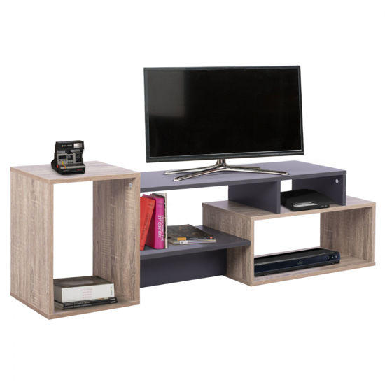 Εικόνα της ΕΠΙΠΛΟ ΤΗΛΕΟΡΑΣΗΣ TYLER ΓΚΡΙ SONAMA HM8765.02 137,5X30X44,5 εκ.