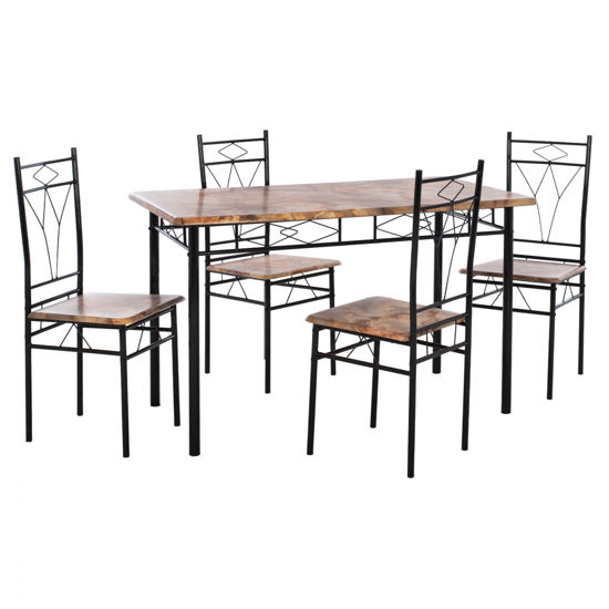 Εικόνα της ΣΕΤ ΤΡΑΠΕΖΑΡΙΑΣ AYLIN 5ΤΜΧ HM9218 ΧΡΩΜΑ YELLOW MARBLE ΜΑΥΡΟ ΣΚΕΛΕΤΟ 120x70x75Υ εκ.