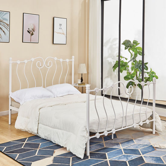 Εικόνα της KΡΕΒΑΤΙ MACE HM587.02 150x200 εκ. ΑΠΟ ΜΕΤΑΛΛΙΚΟ ΛΕΥΚΟ ΜΑΤ ΣΚΕΛΕΤΟ